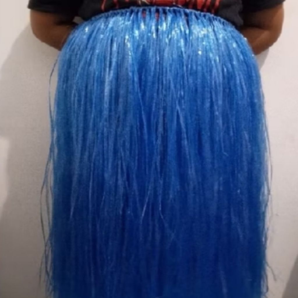 ROK RUMBAI TALI RAFIA WARNA WARNI