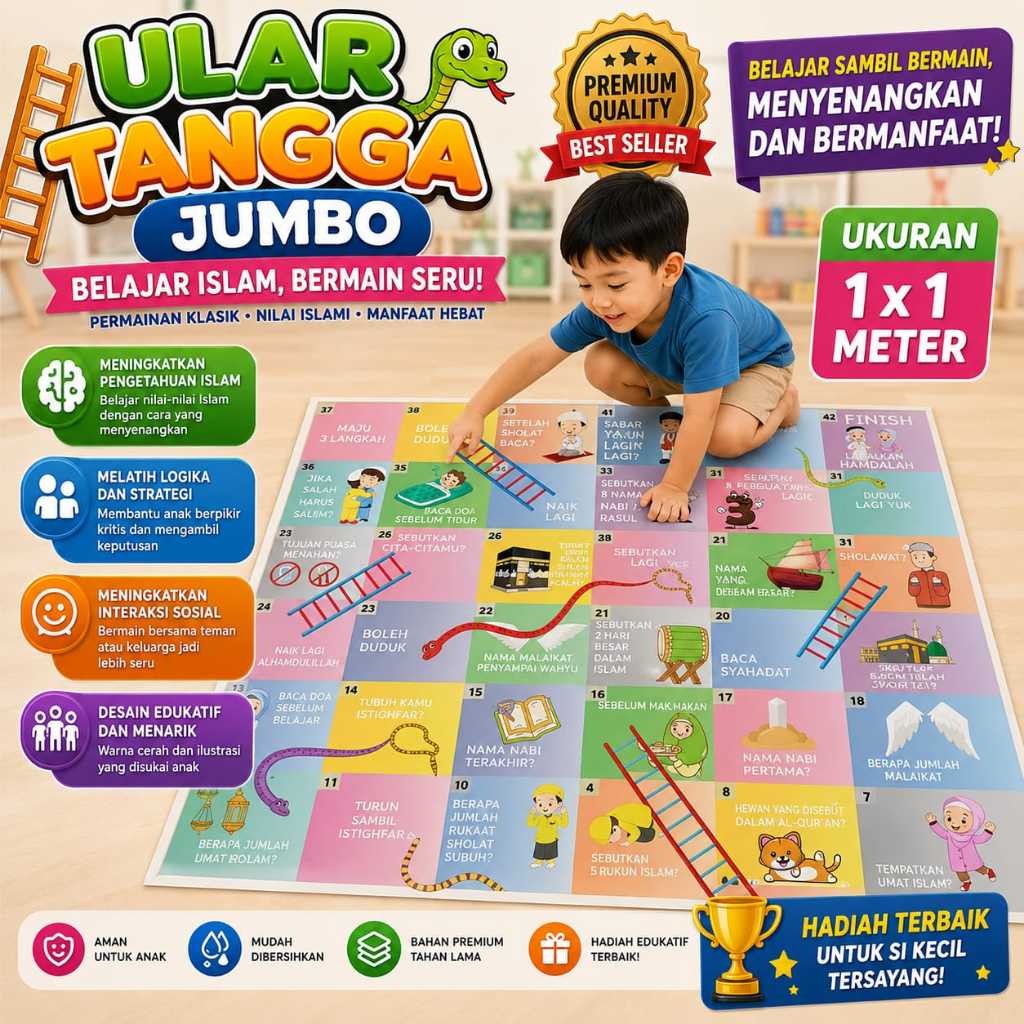 ULAR TANGGA YGS mainan ular tangga jumbo