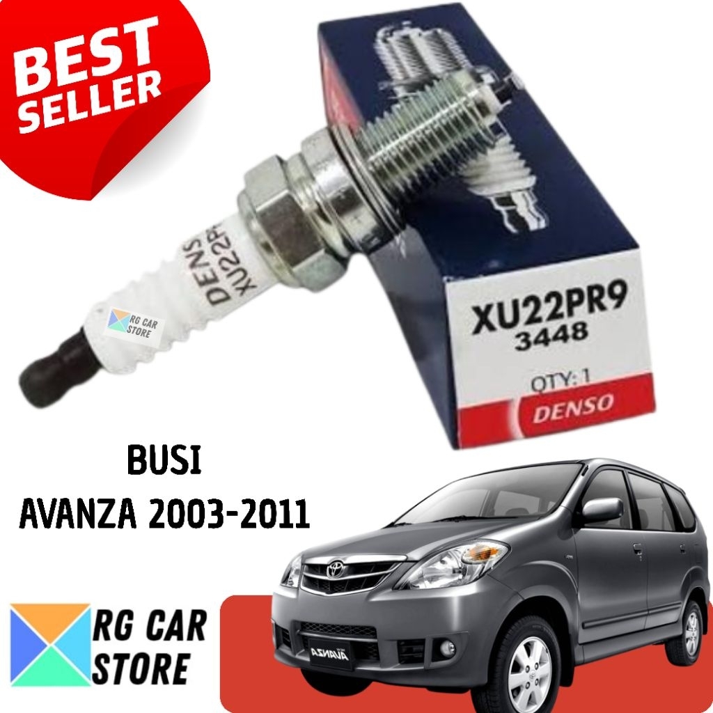 Busi Denso Avanza 2003-2011 Vvt-i XU22PR9 Original OEM Spark Plug PnP Toyota Avanza
