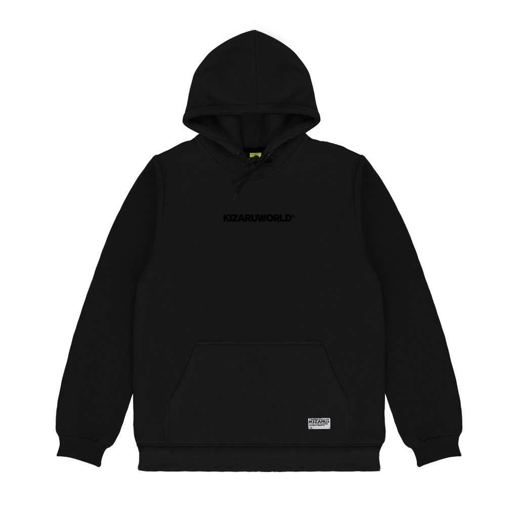 KIZARU Hoodie Sweater Little Logo BLACK