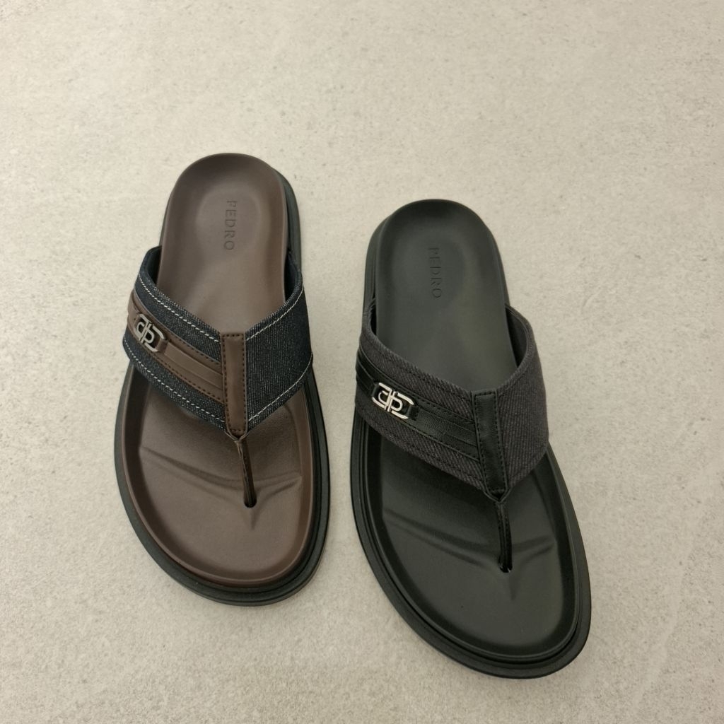 Pedro Men's Thong Sandal - Sendal Jepit Pria Kanvas Ringan & Nyaman Untuk Harian