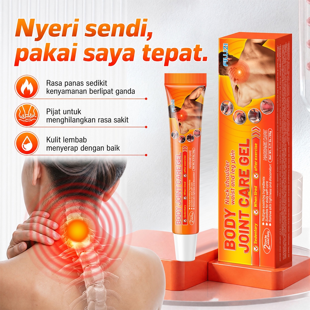 FILLIZI Gel Perawatan Nyeri Otot & Sendi - Gel Pijat Pegal Linu Kaku Nyeri Leher Bahu Pinggang Lutut