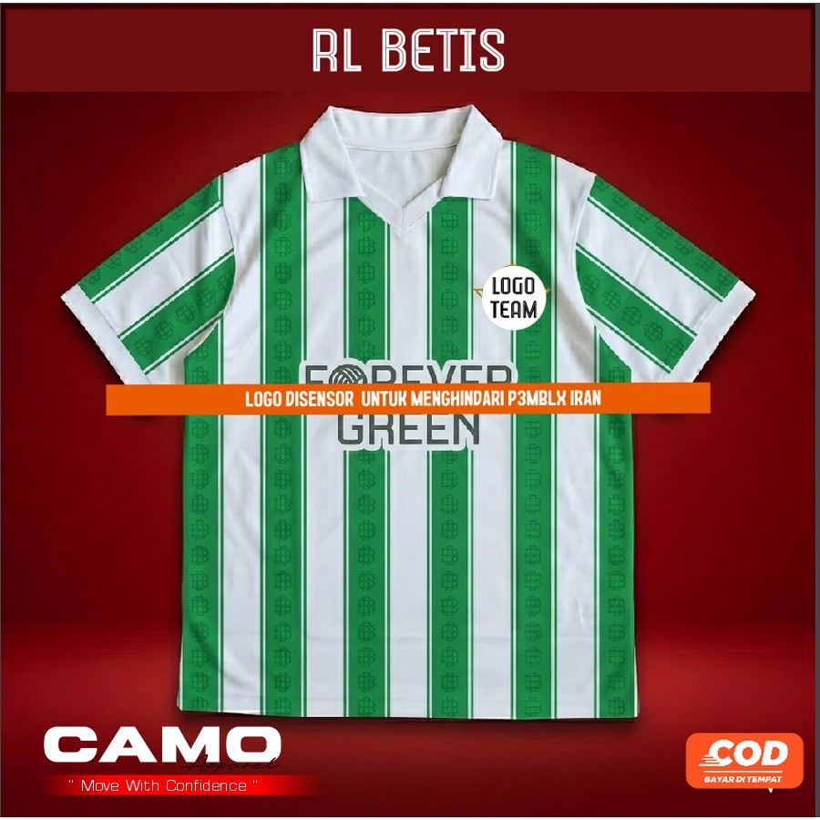 CAMO APPAREL  JERSEY BOLA / FUTSAL terbaru real betis fantasy jersy sepakbola volly class meeting / 