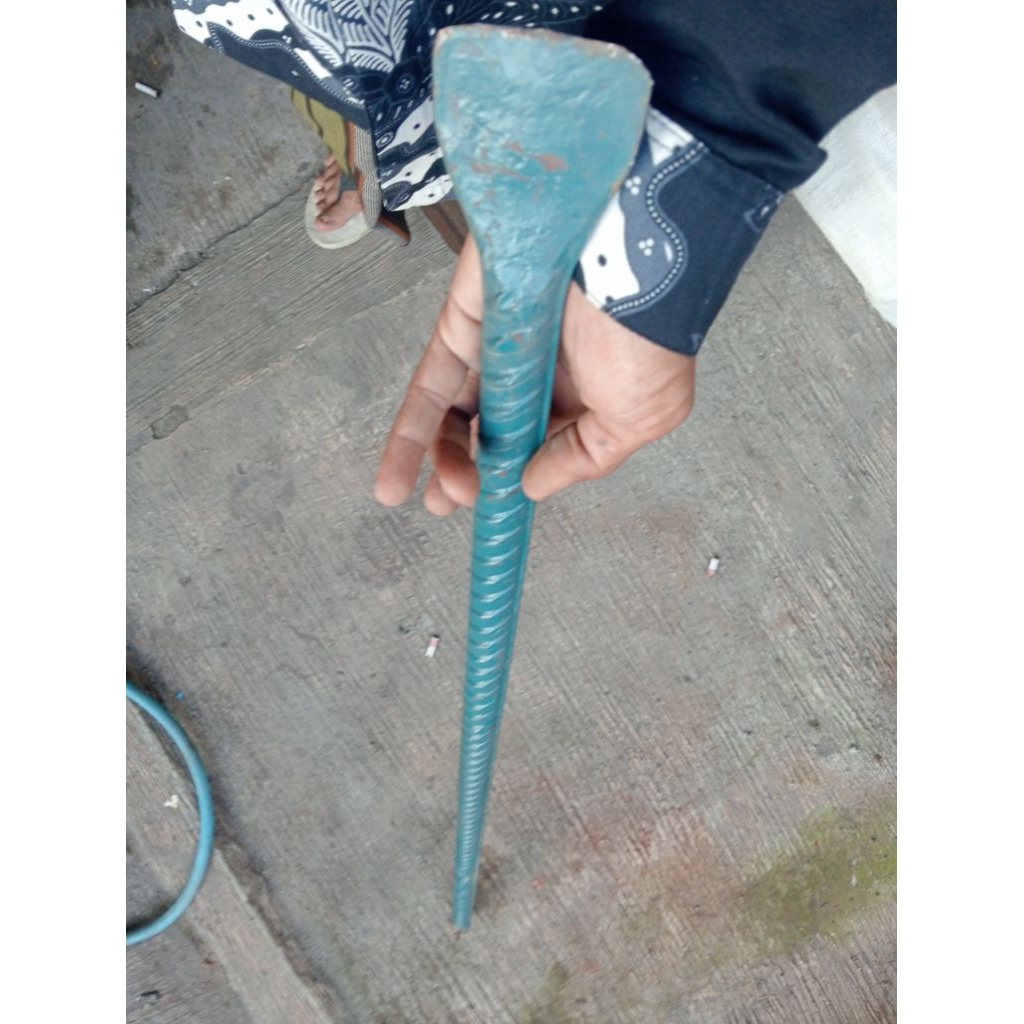 linggis panjang 120cm, besi ulir 25 besi besar