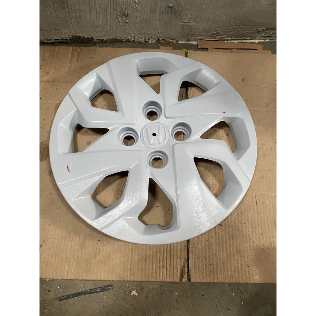 Wildop wheeldof dop cover tutup velg kaleng mobil honda brio ring 14 kondisi bahan repair