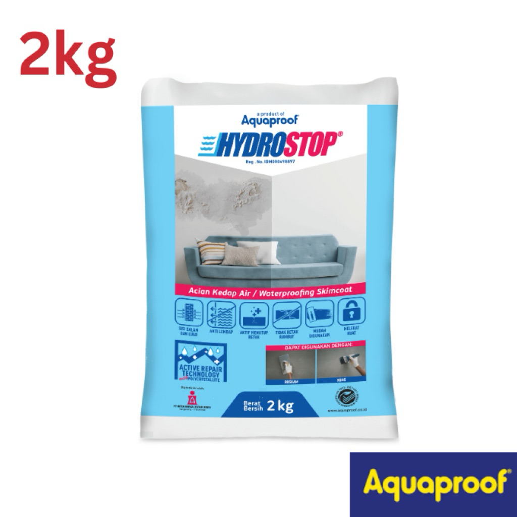 HYDROSTOP BY AQUAPROOF  2 KG - SEMEN ACIAN KEDAP AIR | EFEKTIF MENGATASI REMBESAN