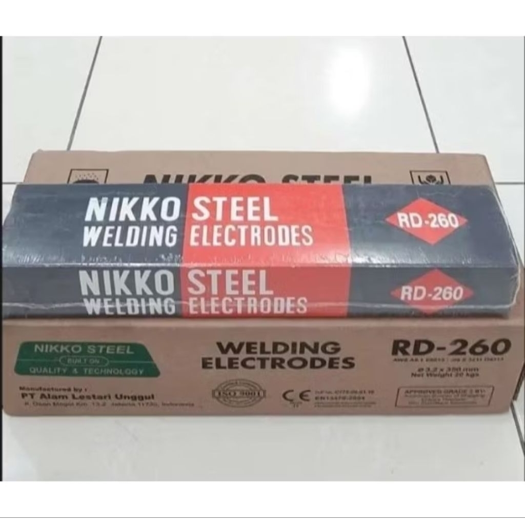 Kawat Las Nikko Steel RD260 2.6 mm / Welding Electrodes RD 260 (5kg)