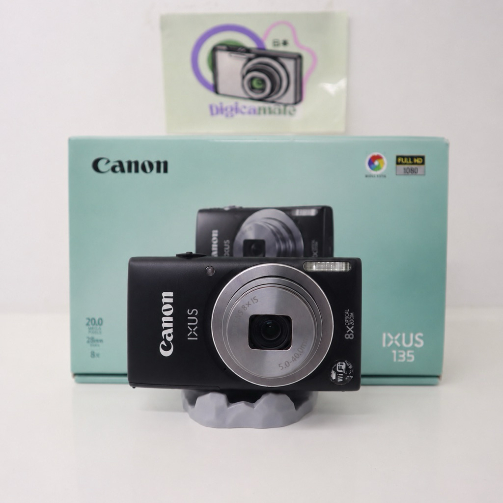 Digicam Digital Camera Canon Ixus 135 Wifi Fullset Box
