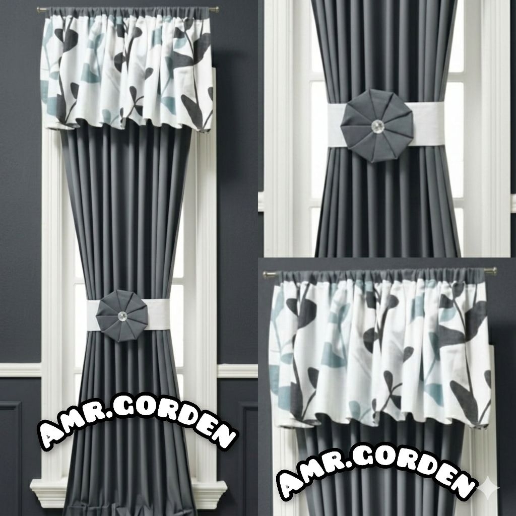 Gorden kupu kupu model poni bunga Gorden jendela minimalis model baru