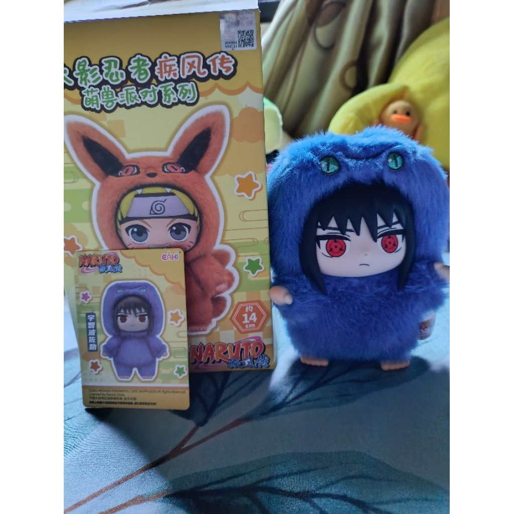Naruto Shippuden EAKI TOP TOY BEAST PARTY Boneka Labubu Plush Naruto Sasuke