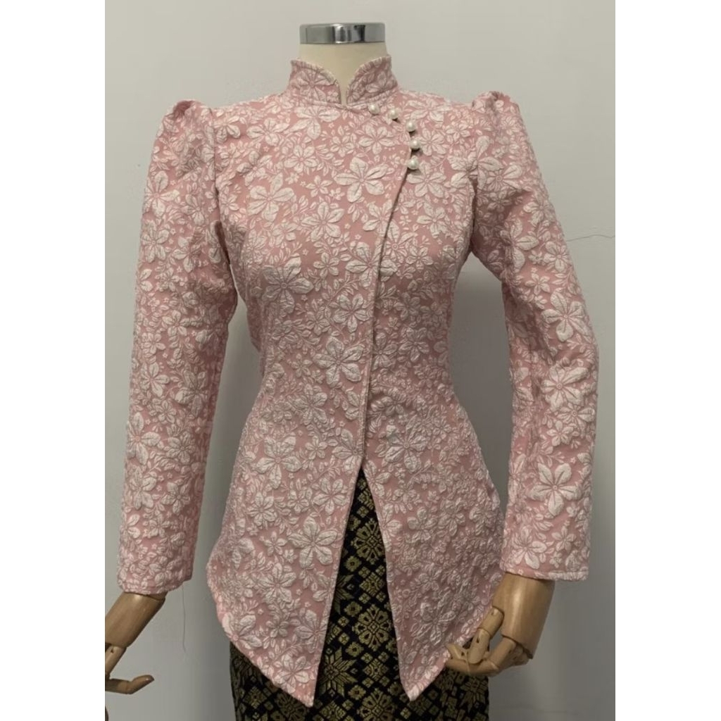 Pl | Oneset Kebaya Janggan Jaguard Embos Puffy