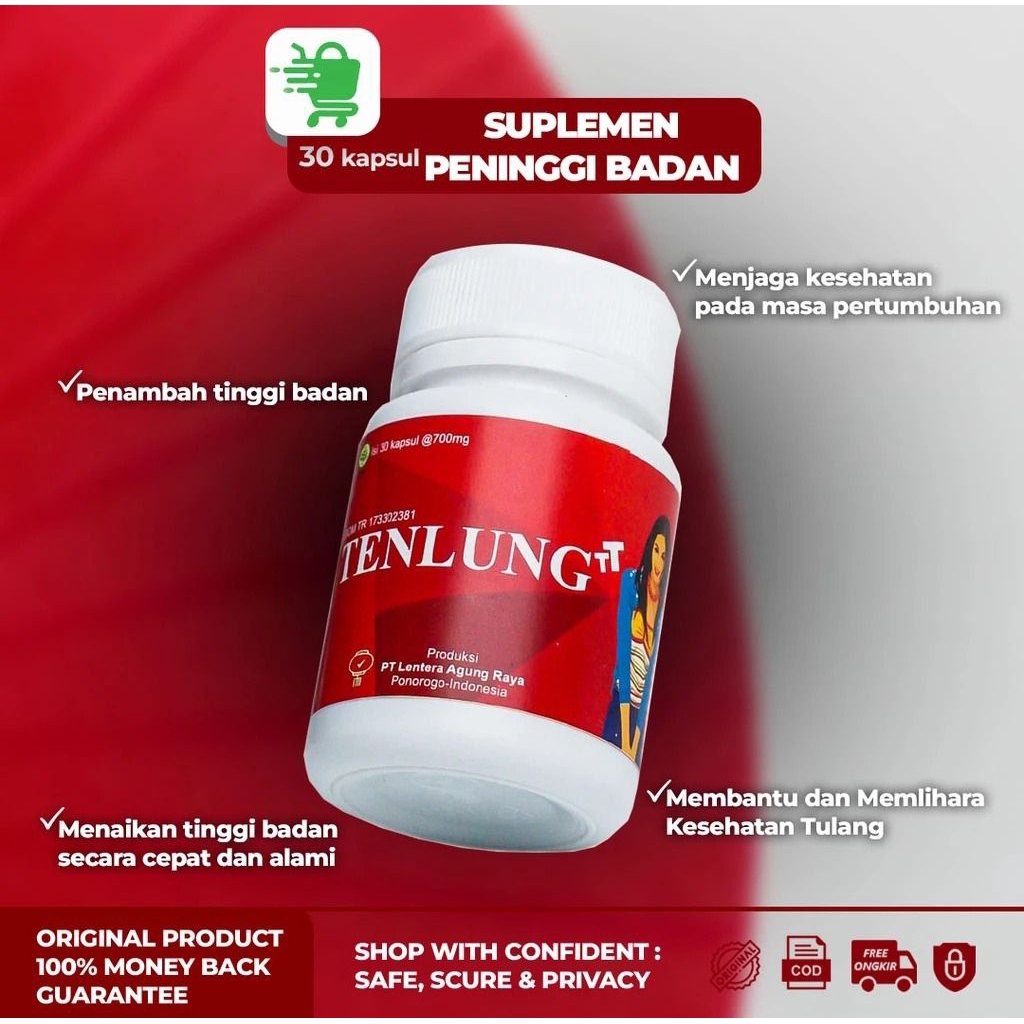 [TENLUNG] Suplemen Peninggi Badan - Original Menambah Tinggi Badan