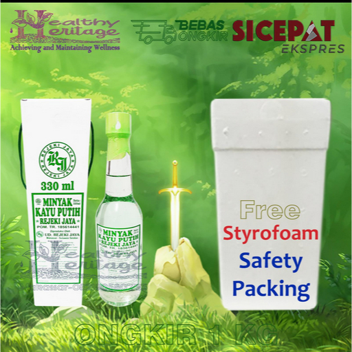 Minyak Kayu Putih Rejeki Jaya (Hijau) @ 330 ml