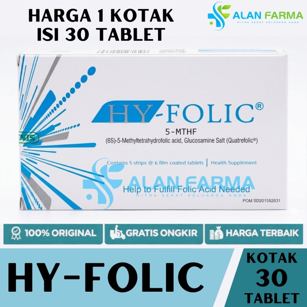 Hy-Folic 1 KOTAK ISI 30 TABLET | Hy Folic Kotak 30 Tablet
