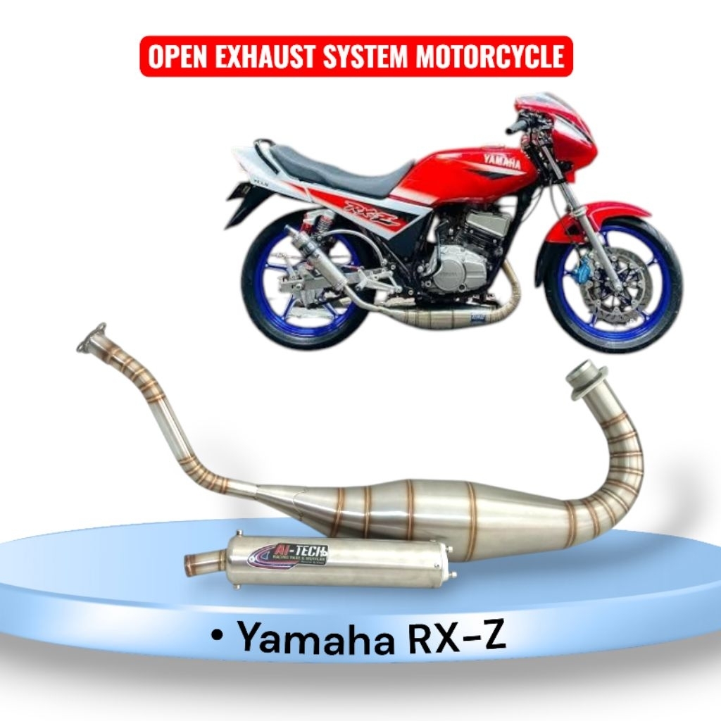 Aitech Exhaust Chamber Rx-z Motorcycle - Full Stainless Chamber Under Pipe Racing
