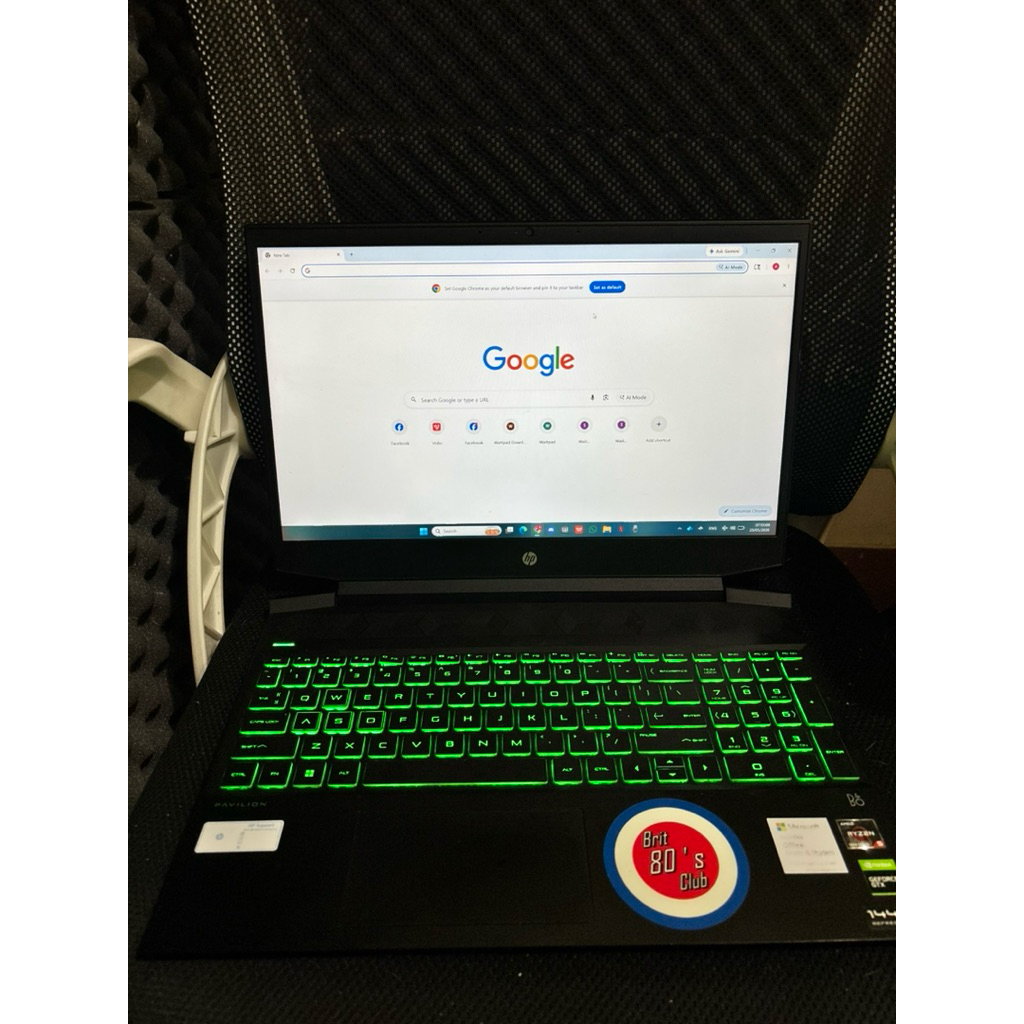 Laptop HP Pavilion gaming 15  15-EC2047ax ram16/512gb Ryzen 5 5600H gtx 1650