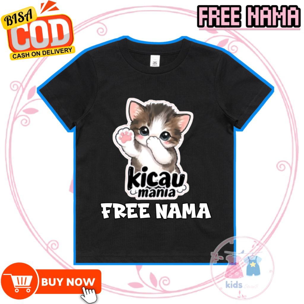 (FREE NAMA) BAJU ANAK KAOS ANAK KICAU MANIA TIKTOK VIRAL ATASAN BAJU ANAK 3-12 TAHUN UNISEX (LAKI-LA