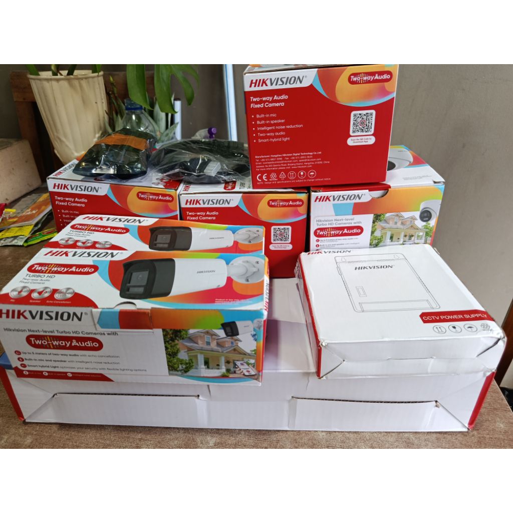 PAKET CCTV HIKVISION 8 CHANNEL 6 CAMERA AUDIO 2WAY