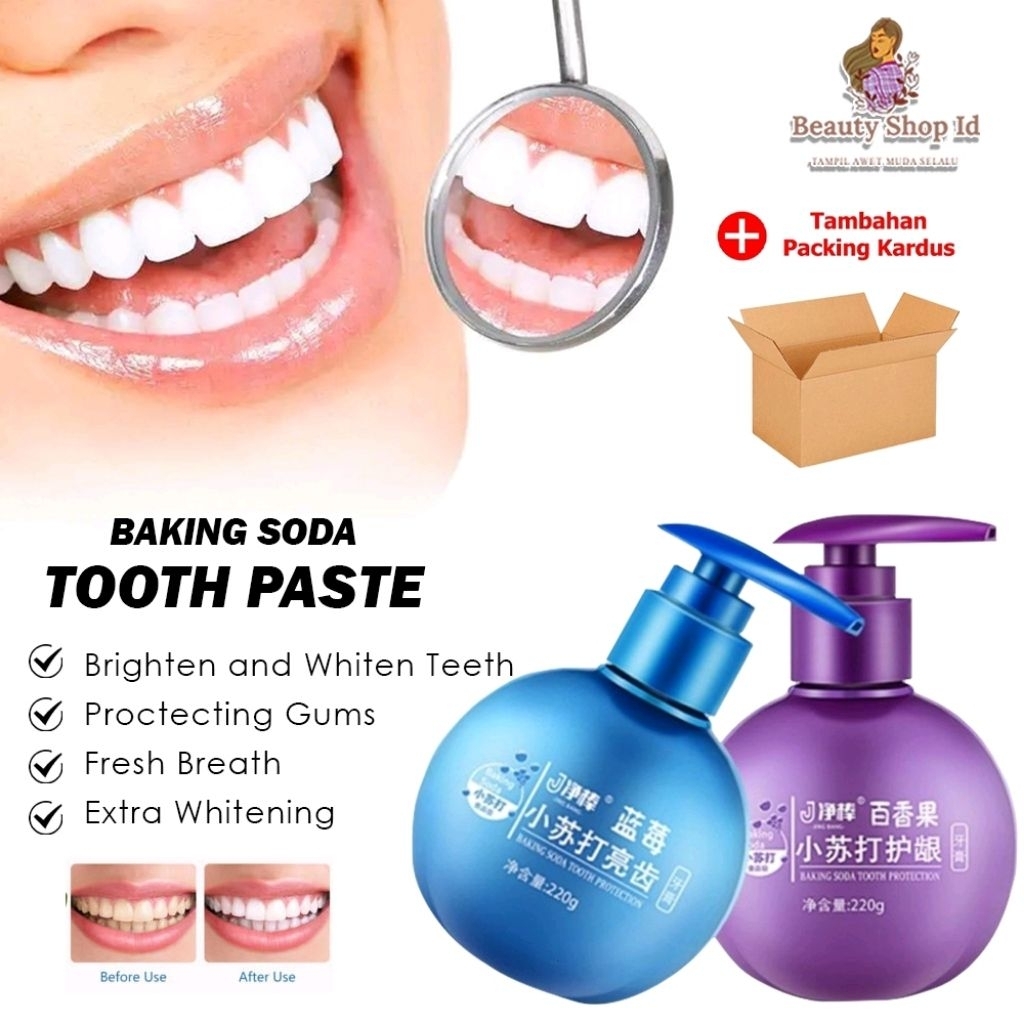 Pasta Gigi Baking Soda Toothpaste / Baking Soda Toothpaste / Baking Soda Pemutih Gigi