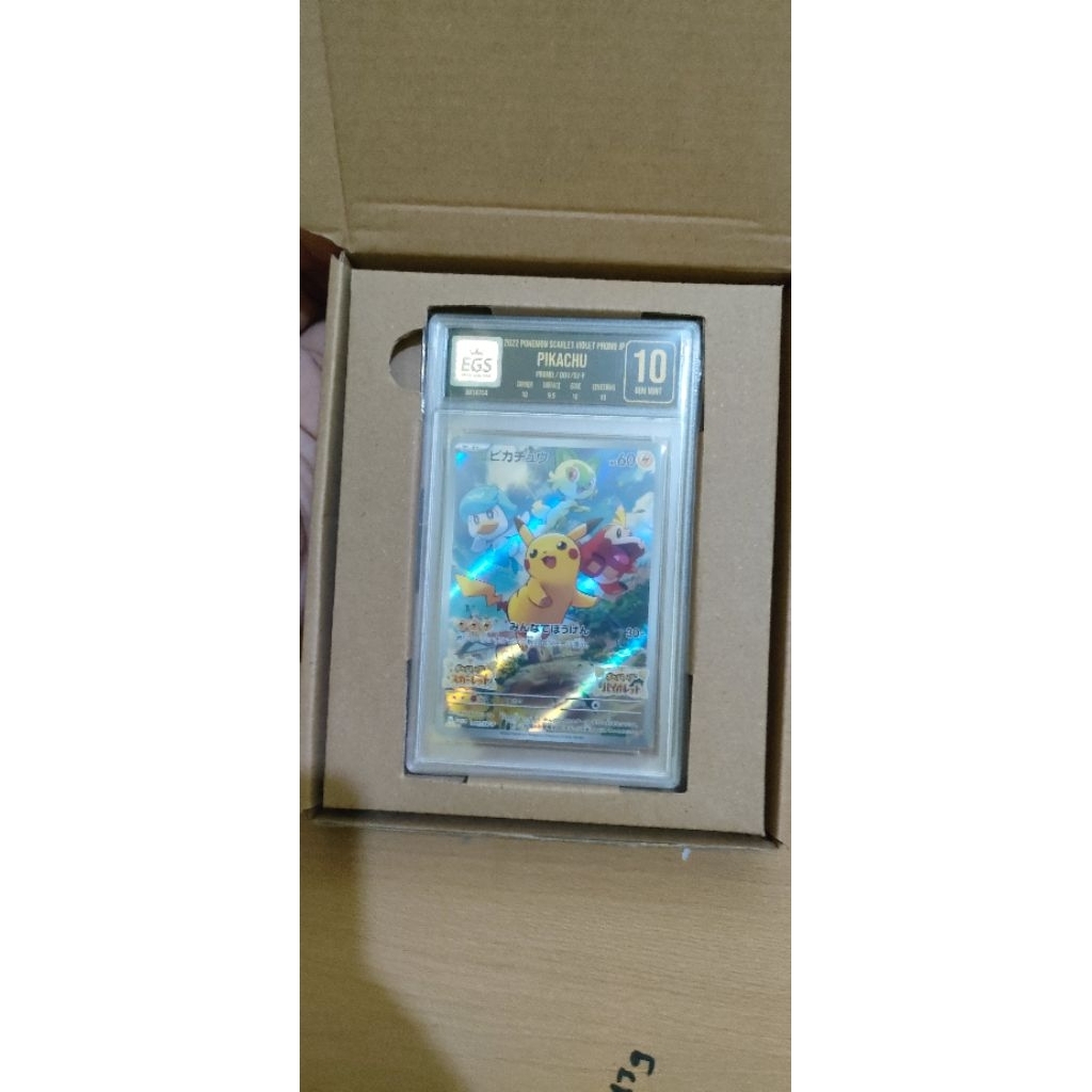 Kartu Pikachu Scarlet Violet Promo Jpn Slab Egs 10
