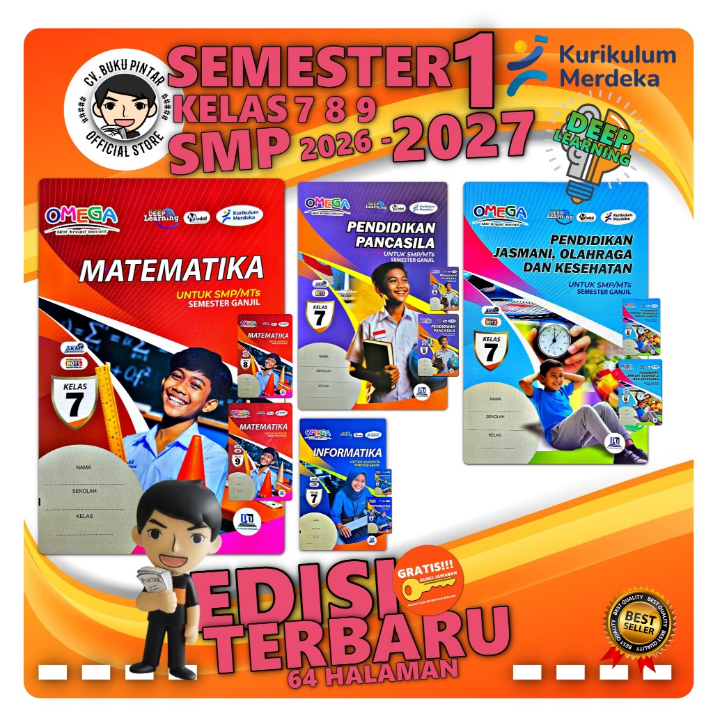 LKS SMP KELAS 7 8 9 SEMESTER 1 & 2 KURIKULUM MERDEKA 2026-2027 | OMEGA DEEP LEARNING | LKS BAHASA IN