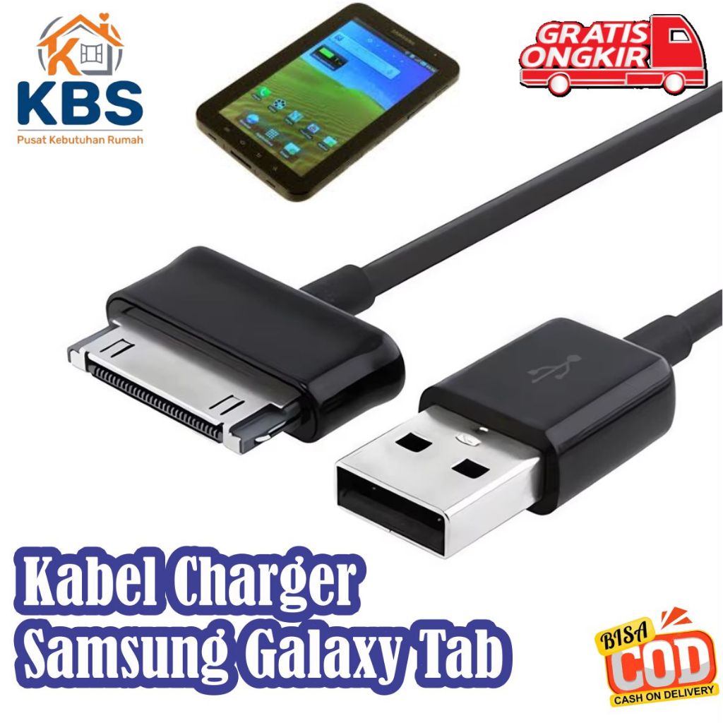 COD Kabel Data Tablet Samsung Galaxy Tab GT P1000 P6200 P3100 P6800 P7100 P7510 P7500 P7300 N8000 SG