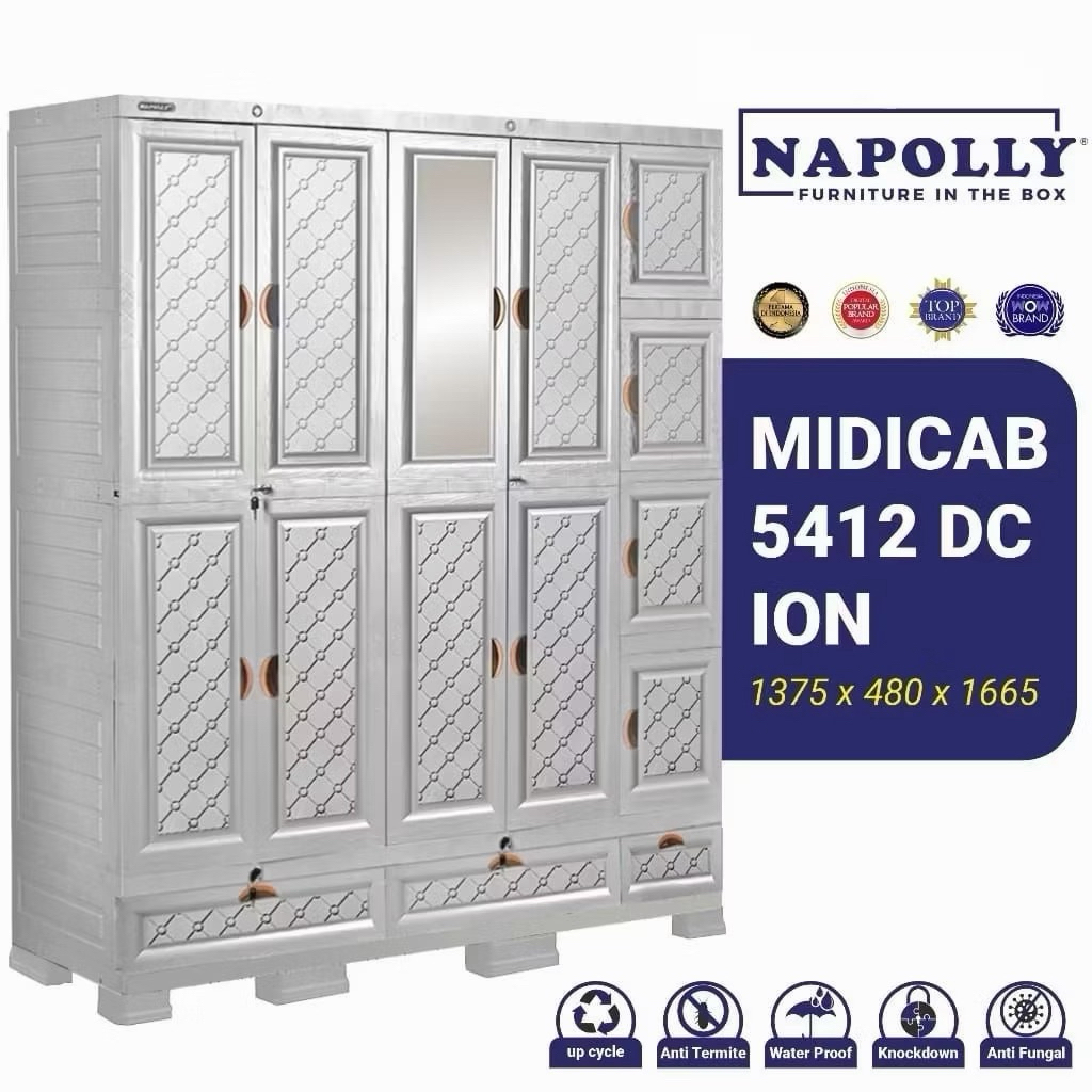 NAPOLLY-MCAB 5412 DC ION | 5517 | 4408 PUMA | 4512 | 3408 PUMA | 3511 | lemari 5 pintu napolly | lem