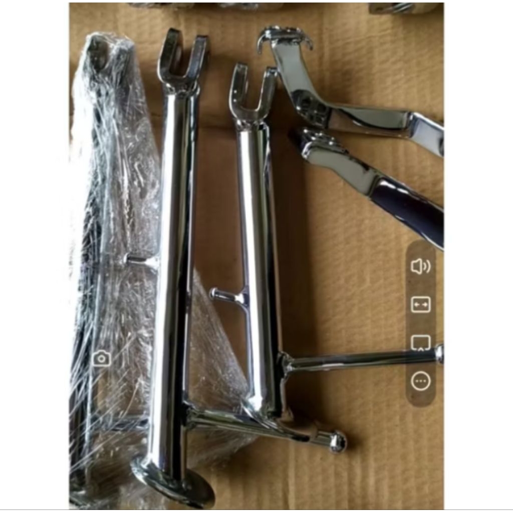 Cagak samping standart scorpio chrome