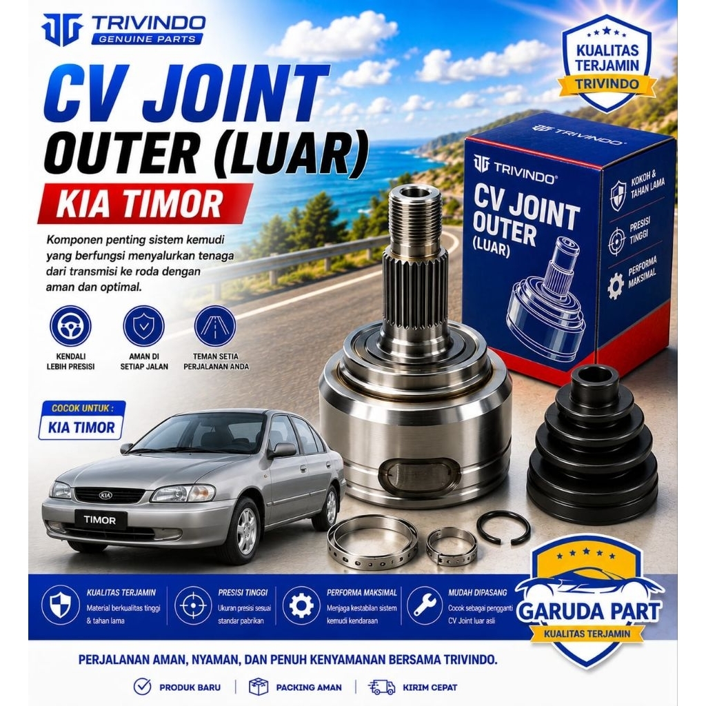 CV JOINT OUTER (LUAR) KIA TIMOR