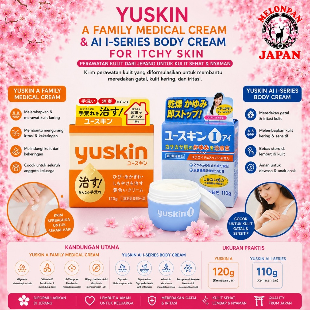Yuskin A Family Medical cream Yuskin ai I-Series Body Cream for Itchy Skin