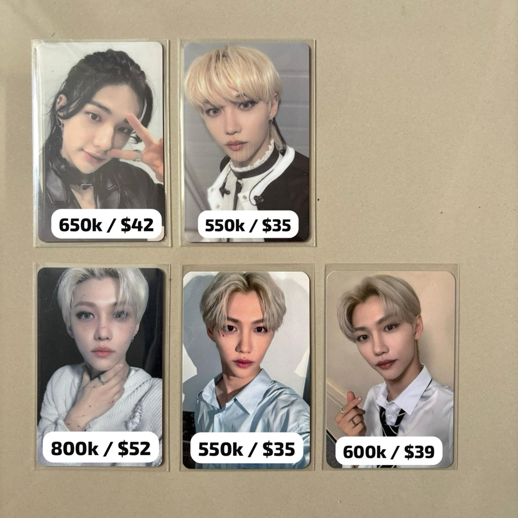 OFFICIAL PHOTOCARD STRAYKIDS LD LUCKY DRAW WOLFGANG NOEASY HYUNJIN FELIX SWID APPMUS IN LIFE FELIX L