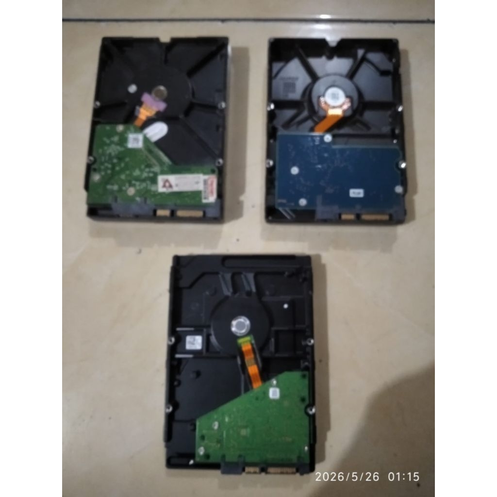 3 Hardisk Rusak deteksi, Bad sector (lambat/rusak) Khusus teknisi.. 2TB WD, 2TB Toshiba, 4TB seagate