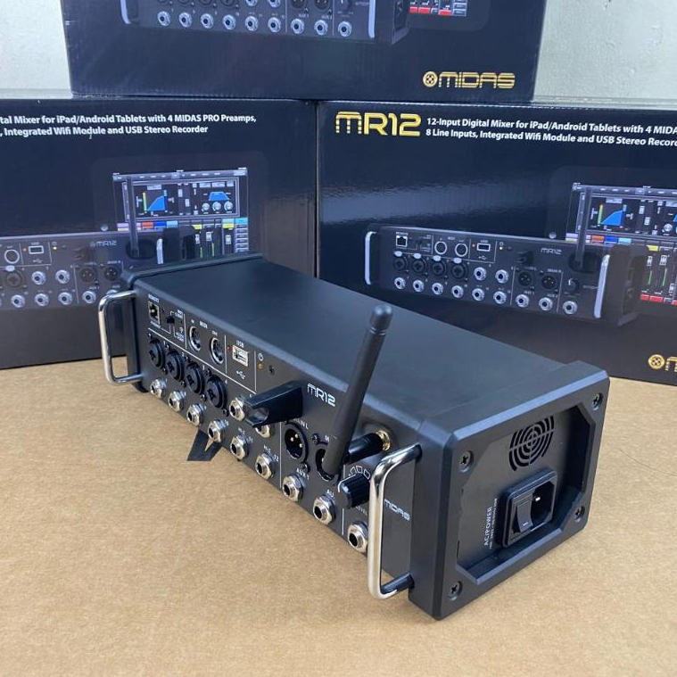 Mixer Digital MIDAS MR 12 MR12 12CH Rack Controlled Mixer IPAD ANDROID PC TABLET