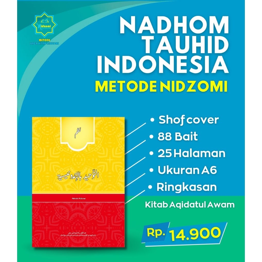 Buku Tauhid Anak Nadzom Tauhid Bahasa Indonesia Saku
