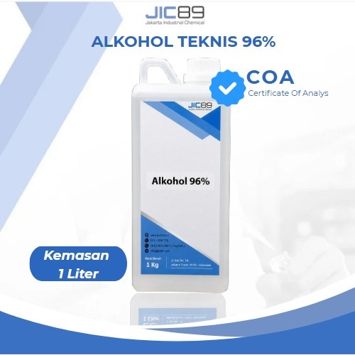 Alkohol Murni 96%  Teknis Etanol Kemasan 1Kg