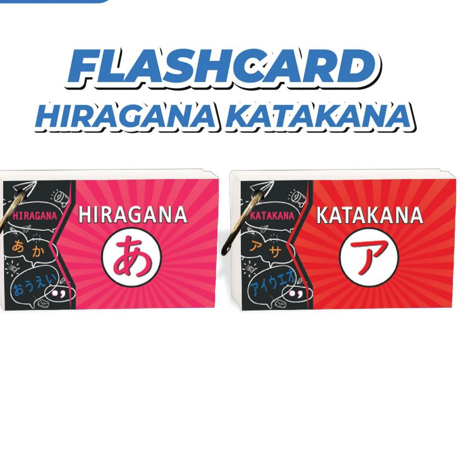 KARTU BAHASA JEPANG DASAR HIRAGANA DAN KATAKANA FLASH CARD KARTU MENGHAFAL CEPAT PENGGANTI BUKU