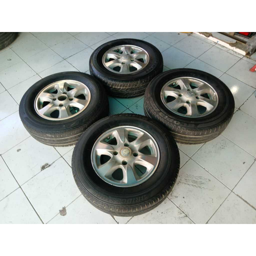 VELG BEKAS REP KIJANG R14X5,5 H4X114,3 BAN 195 70 R14