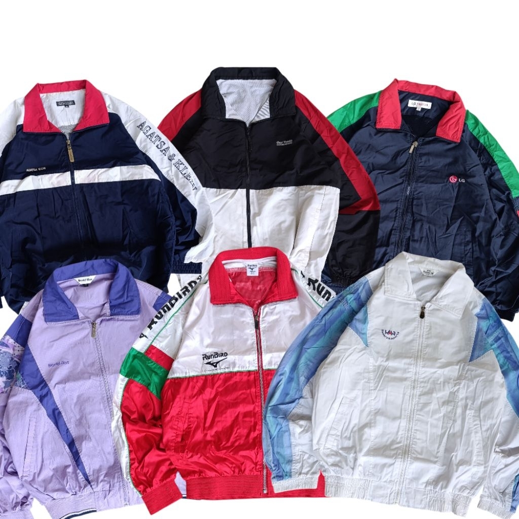 JAKET SCHOOL / JAKET WINDBREAKER / JAKET COLORBLOCK / JAKET VINTAGE