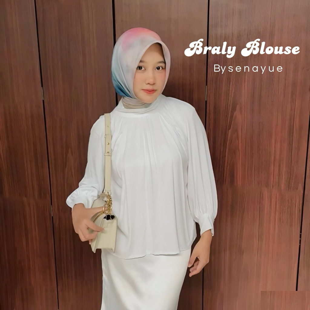 Braly blouse | blouse wanita | atasan wanita | blouse balon | blouse batwing | blouse jumbo | blouse
