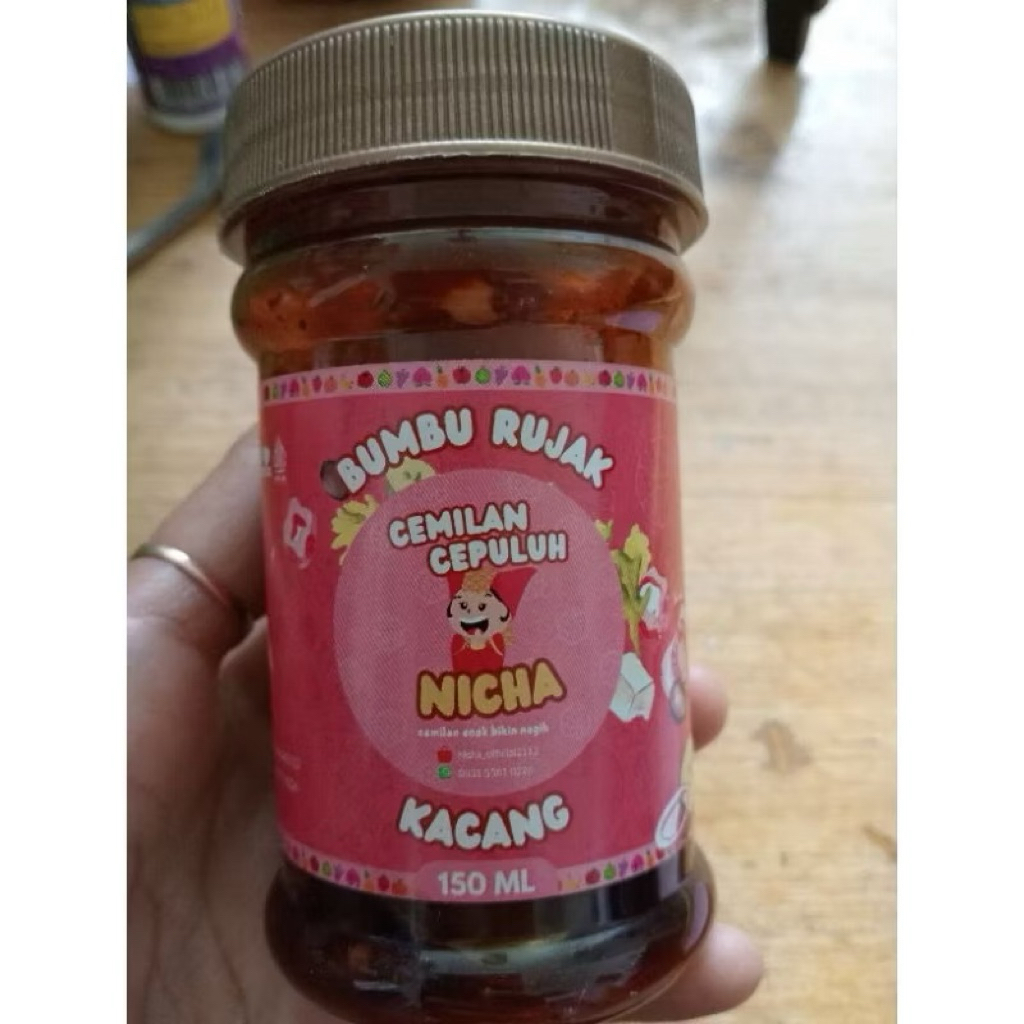 Bandling 250gr+150gr Bumbu Rujak kacang/Bumbu Rujak buah/Bumbu Rujak Ulek