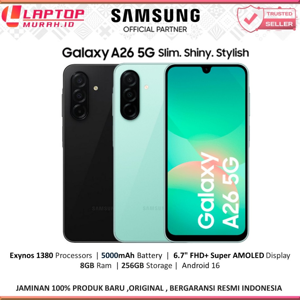 Samsung Galaxy A26 5G 8GB+256GB LCD Super AMOLED Camera 50MP Garansi Resmi 1 Tahun