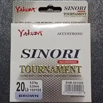 Senar Pancing Yakuza Sinori Tournament 20LB 150YDS Brown Original