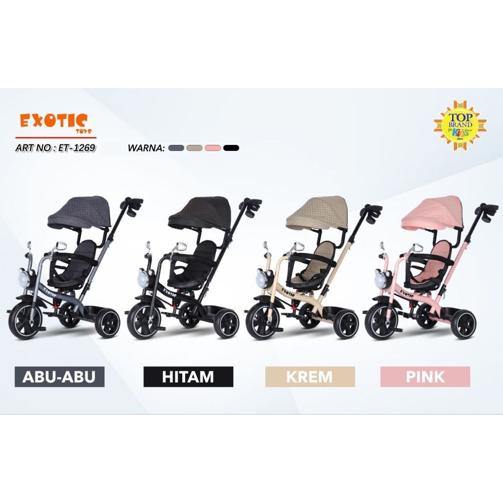 Sepeda Roda Tiga ET 1269 Exotic Tricycle Sepeda Anak