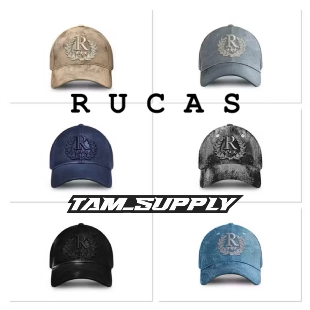 (TERMURAH ORIGINAL 100%) RUCAS CROWN CAP COLLECTION | TOPI RUCAS LEATHER | TOPI RUCAS DENIM | RUCAS 