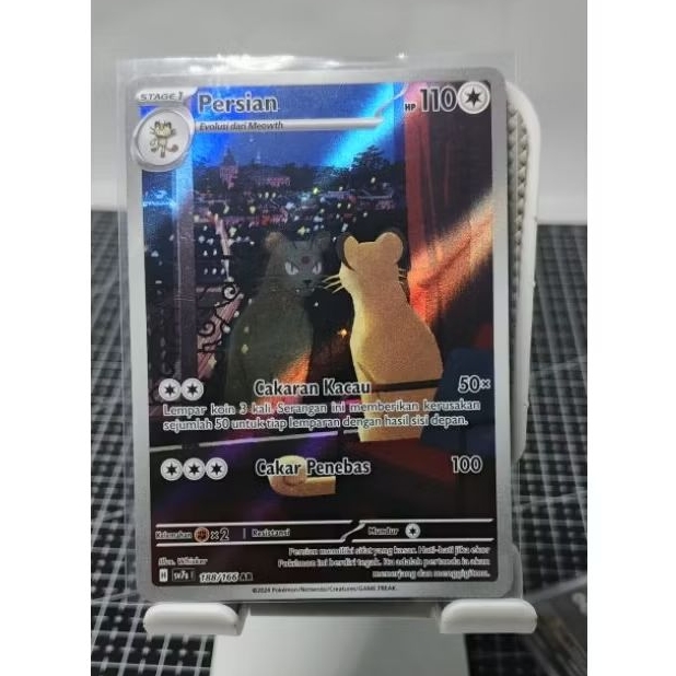 Pokemon Card SV7s Persian AR 188/166 Indonesia