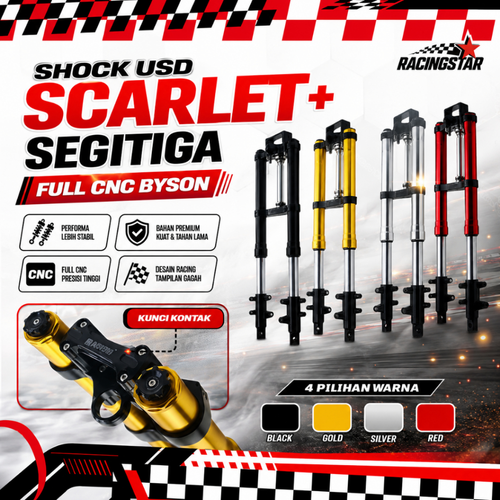 Shock Usd Byson + Segitiga Scarlet