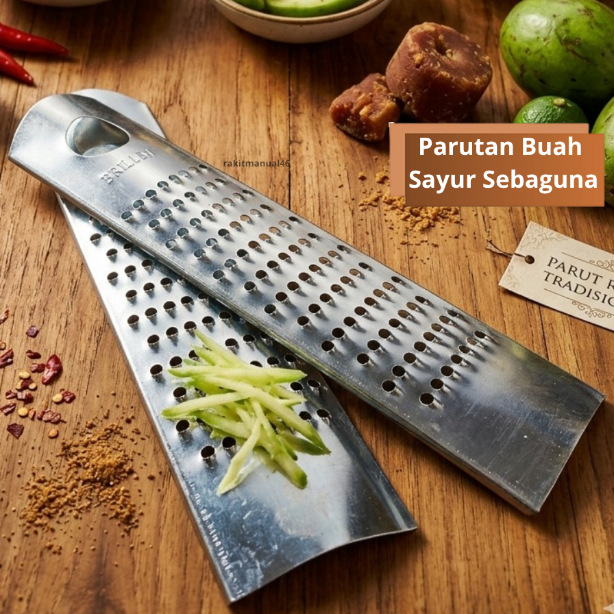Parutan Rujak Serut Pasrah Alat Serut Mangga Muda & Timun Brilians