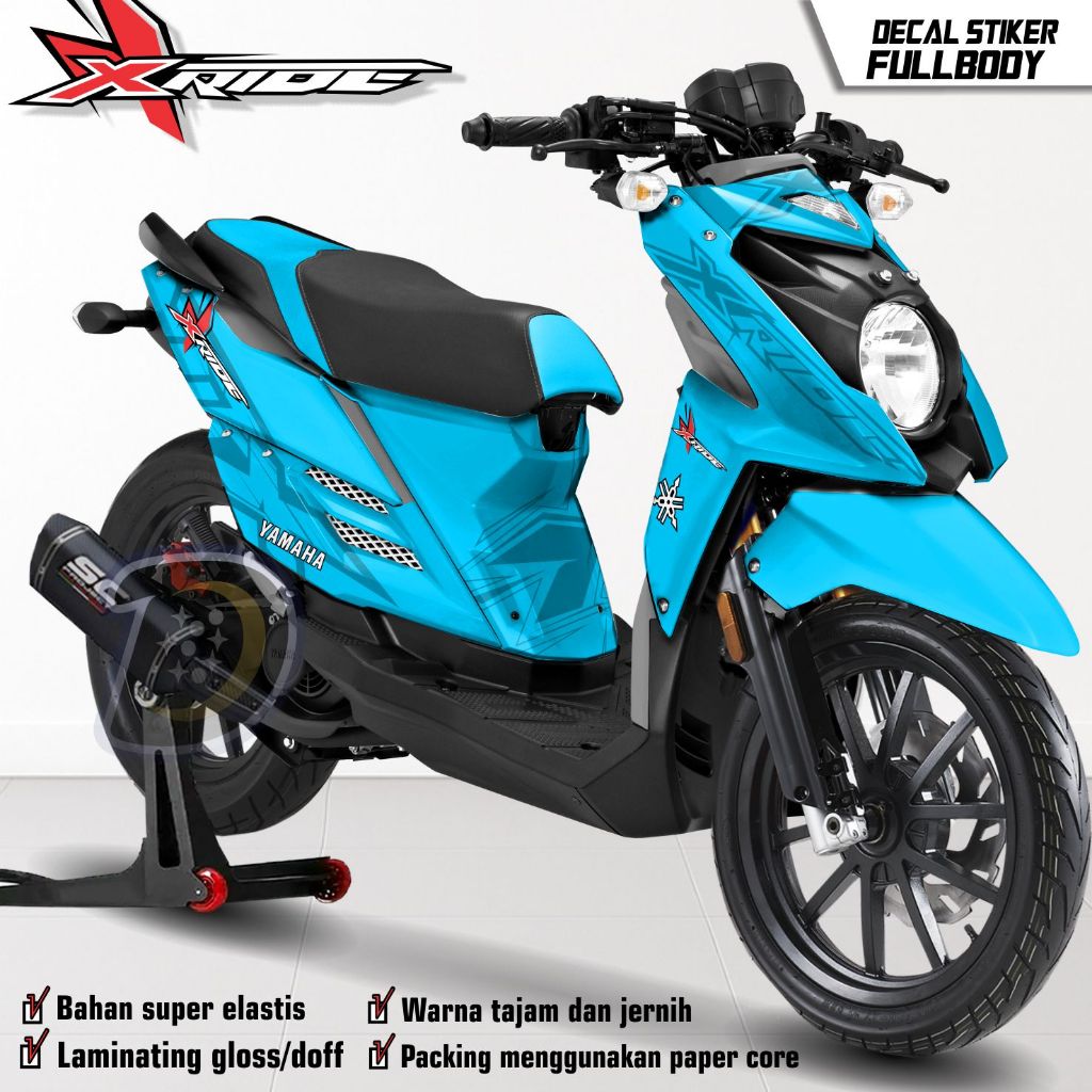 Stiker Motor Yamaha X ride 115  Decal Stiker X RIDE lama Striping Xride 115 POLOS