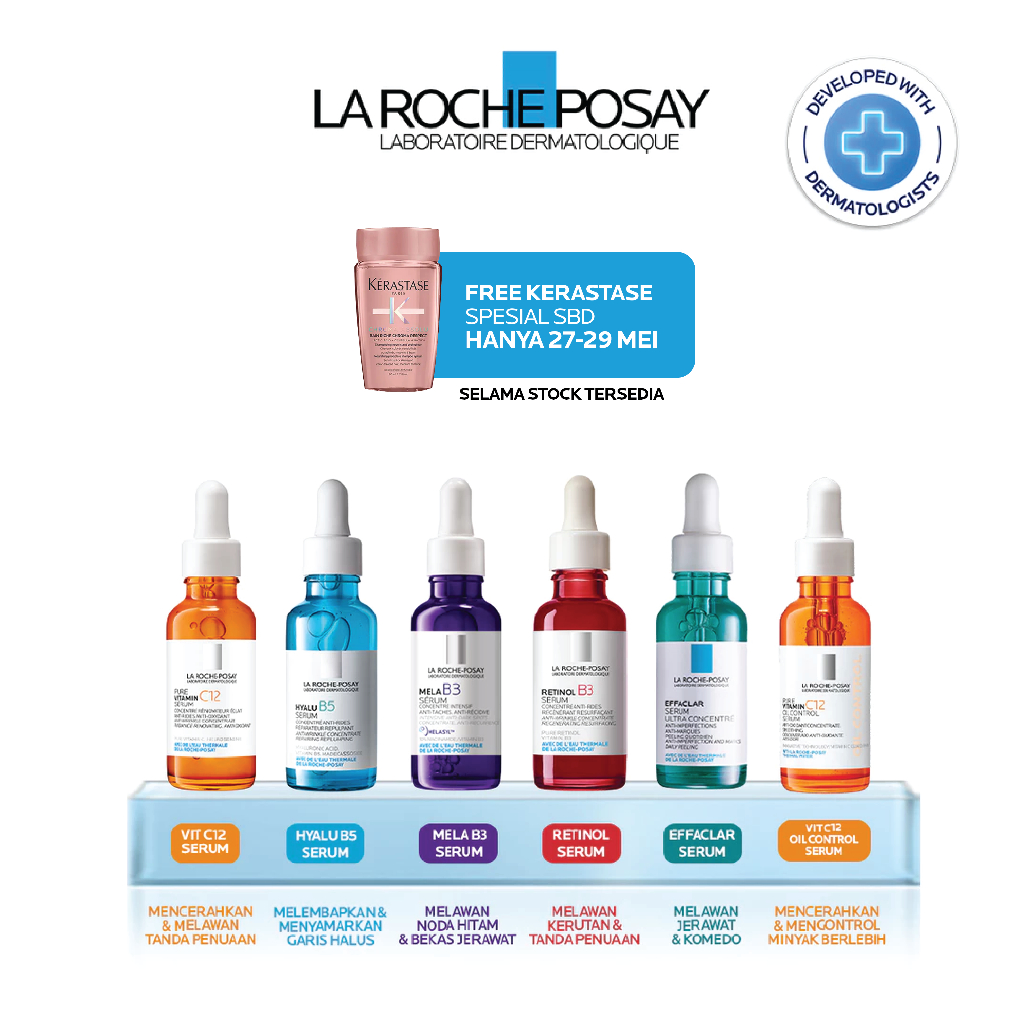 LA ROCHE POSAY - ANTI AGING - BRIGHTENING SERUM. Mela B3 Niacinamide Serum / Effaclar Salicylic Acid