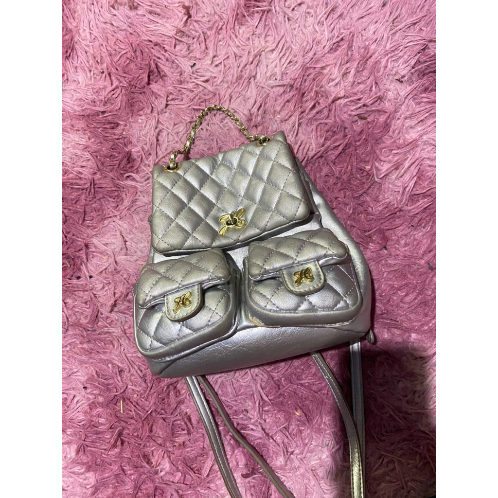 preloved tas ransel JH silver (ada mines)